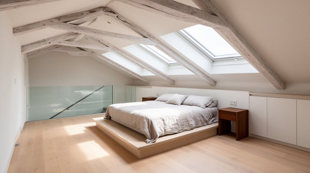 attic conversion for master suite