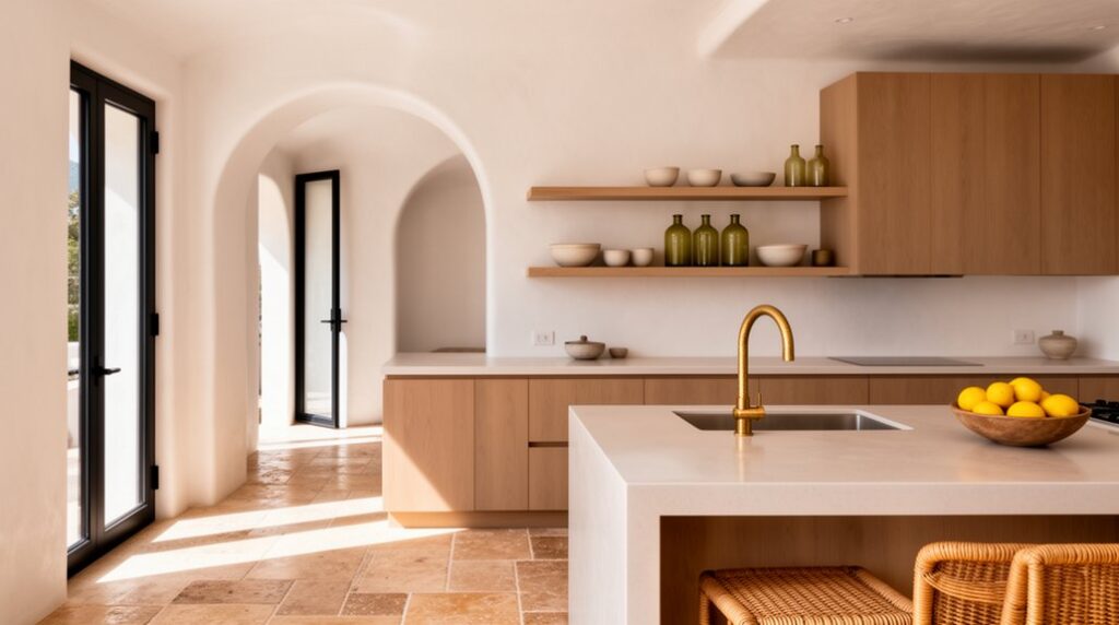 contemporary mediterranean kitchen style
