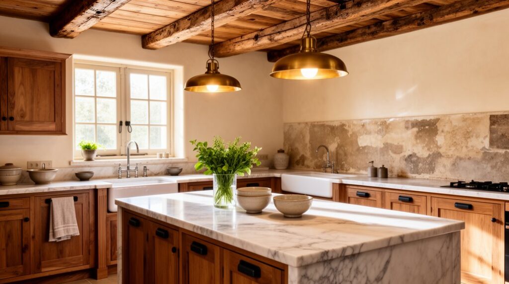 elegant rustic kitchen style