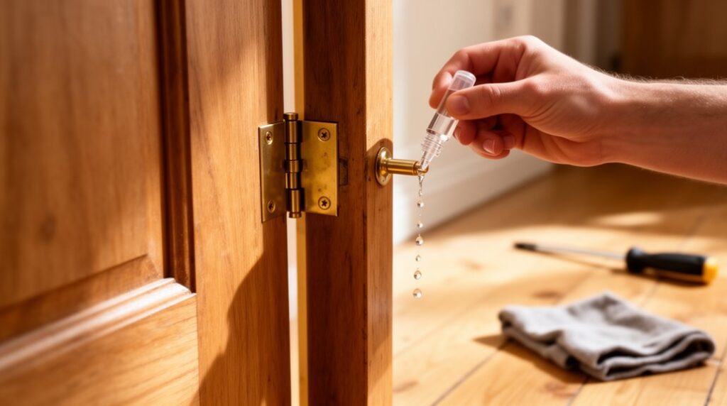 fix squeaky door easily