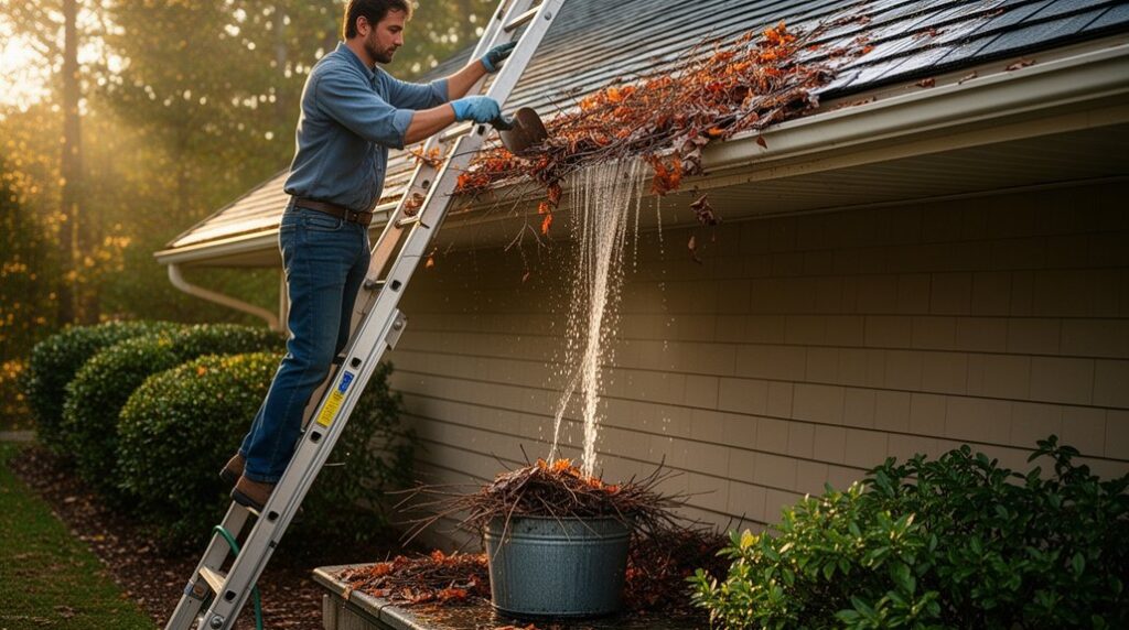 gutter cleaning and maintenance