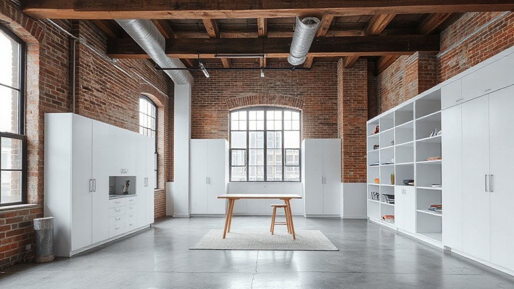 minimal built in storage design