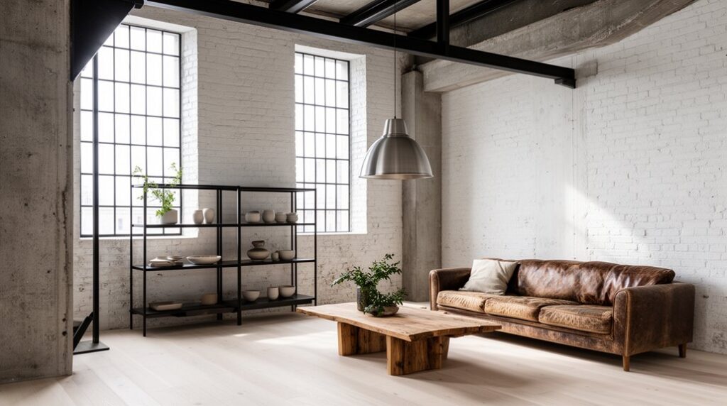 minimalist nordic industrial style