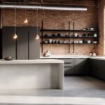 modern industrial kitchen style