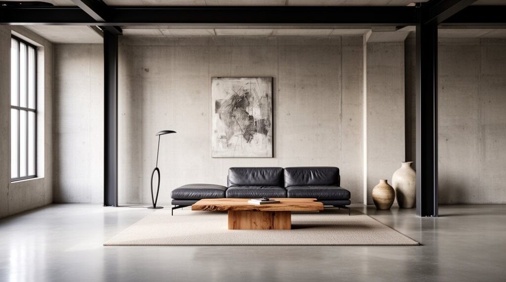 modern rustic industrial style