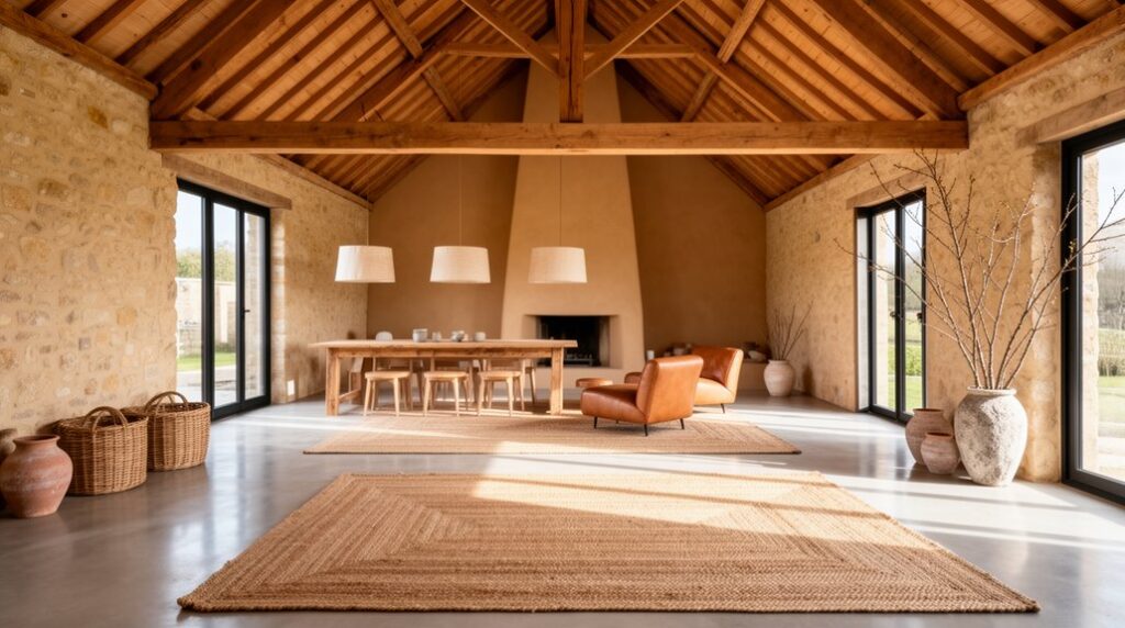 natural materials for barn conversions