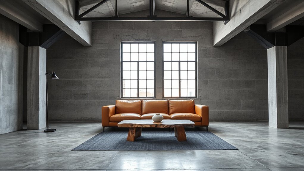 raw industrial minimalist aesthetic