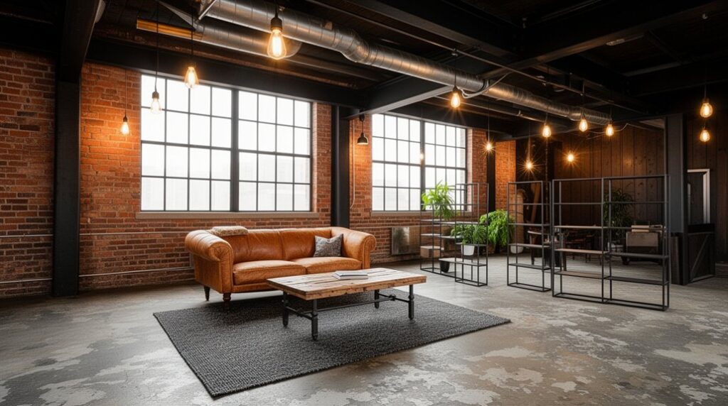 rustic modern industrial style
