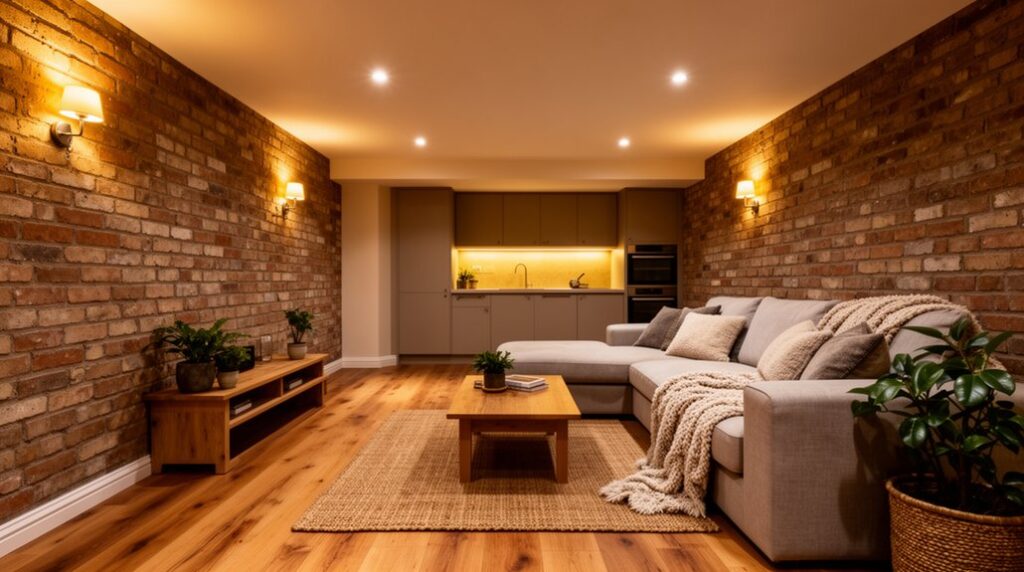 transforming cellar into living space