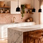 trendy eclectic cozy space