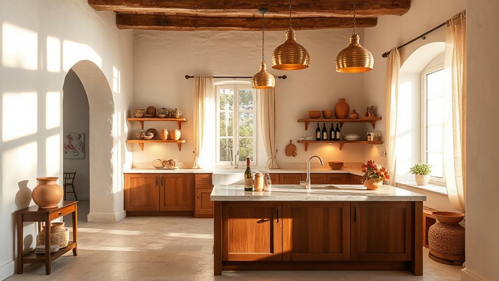 warm mediterranean lighting atmosphere