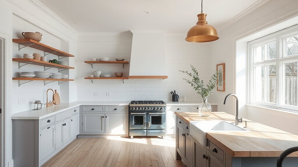 warm minimalist farmhouse lighting