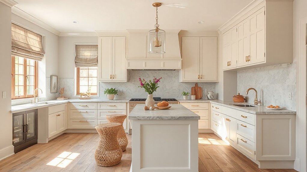 warm neutral kitchen design